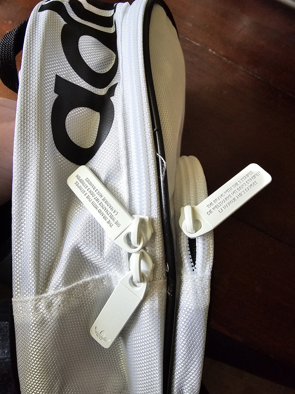 adidas Silver Trefoil Backpack - Picture 3 of 3